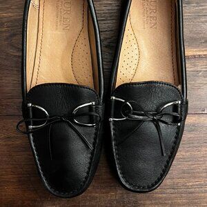 Lauren Ralph Lauren Briley Moccasin Loafer Black Super Soft Leather Size 7B NWOT